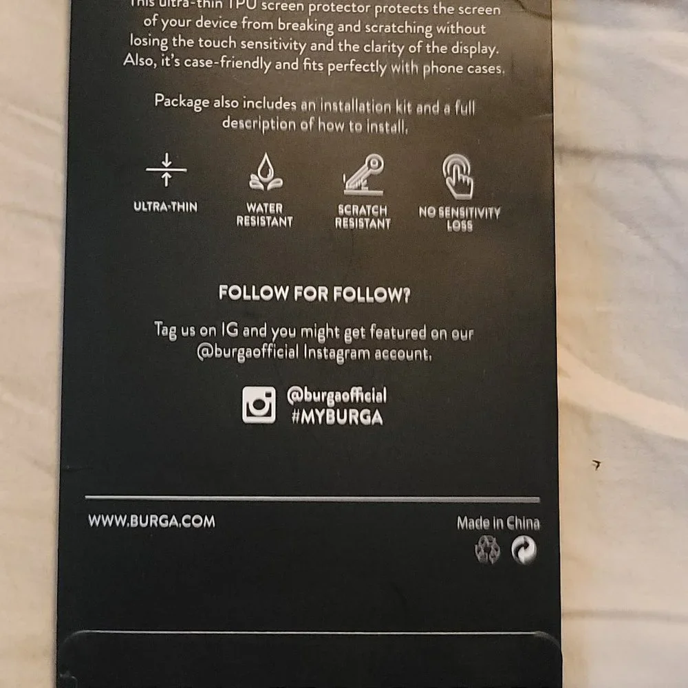 Burga Screen Protector